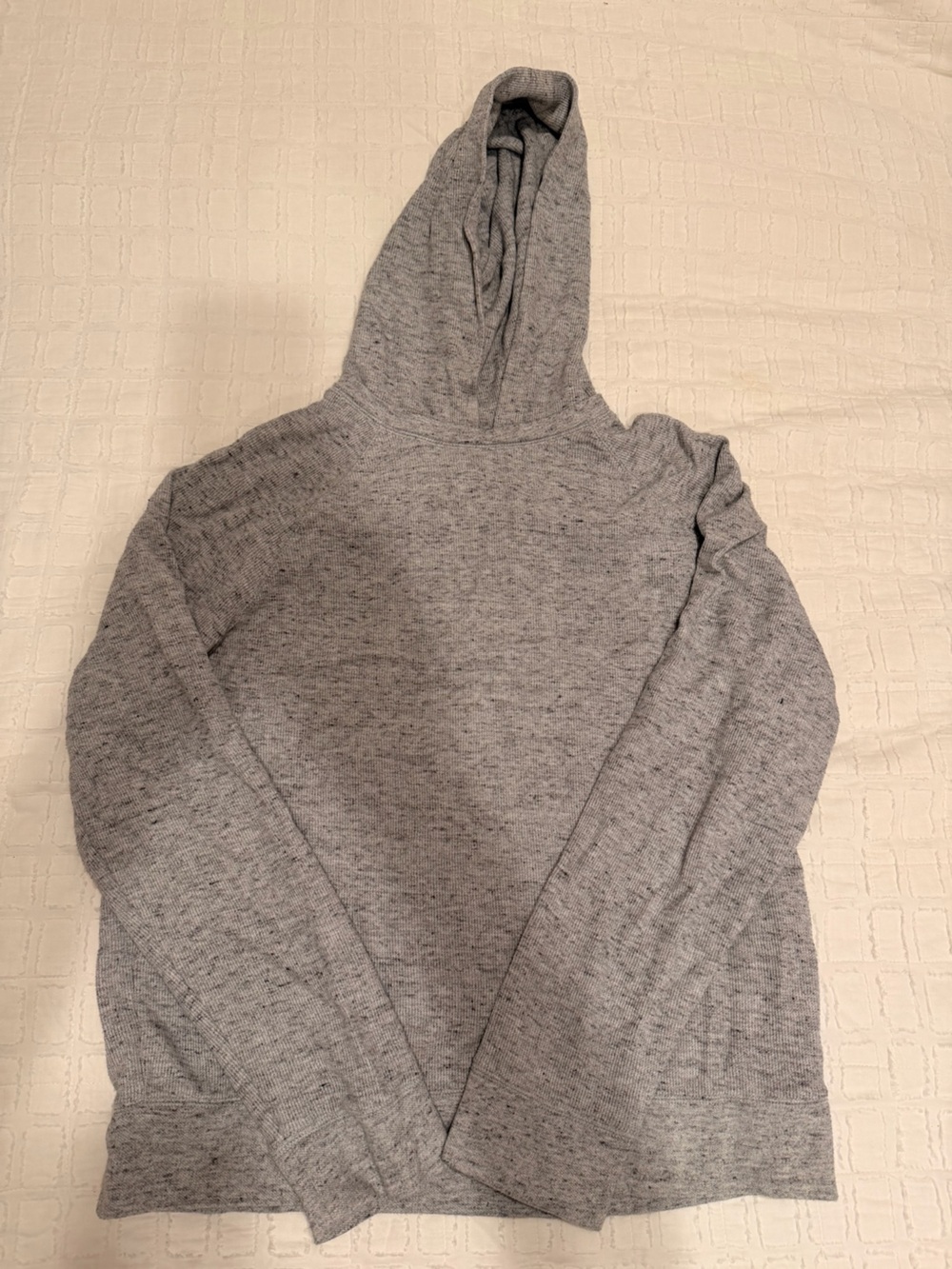Banana Republic Light Gray Knit Sweater Hoodie